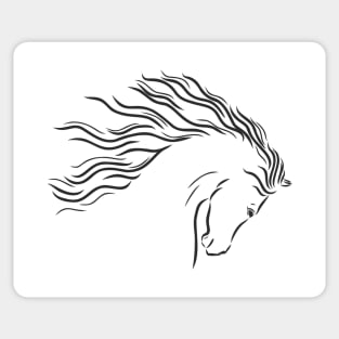 beautiful horse head Sticker